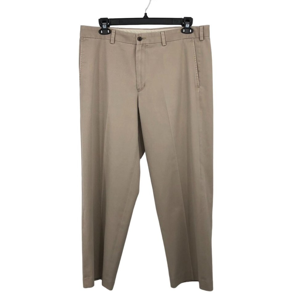 Eddie Bauer Khaki Pants Mens 36x30 Used Wrinkle Resistant